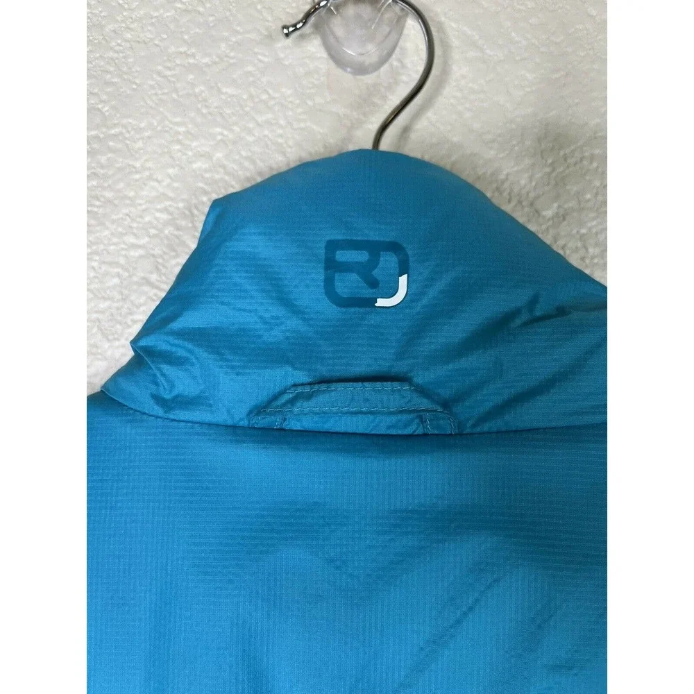 Ortovox Swisswool Reversible Womens Medium Wool Filled Jacket Blue Teal Red - Picture 8 of 10